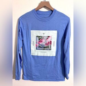 Taylor Swift ME! square flower blue long sleeve Lover era shirt, size small